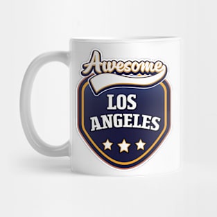 Los Angeles travel logo Mug